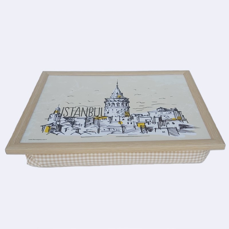 Keyif Tepsisi 47 x 37 cm Galata Kulesi - T-Tray