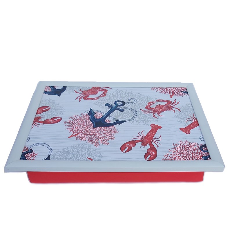 Keyif Tepsisi 47 x 37 cm Mercan Istakoz ve Yengeç - T-Tray