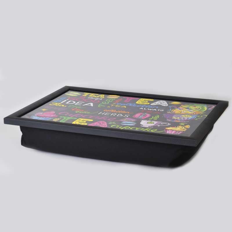 Keyif Tepsisi 47 x 37 cm Tea Collection Siyah - T-Tray