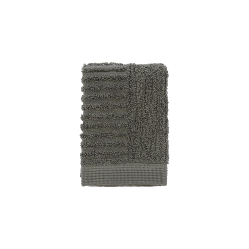 Klasik Yüz Havlusu Zeytin Yeşili %100 Pamuk 30x30 cm - Zone Denmark