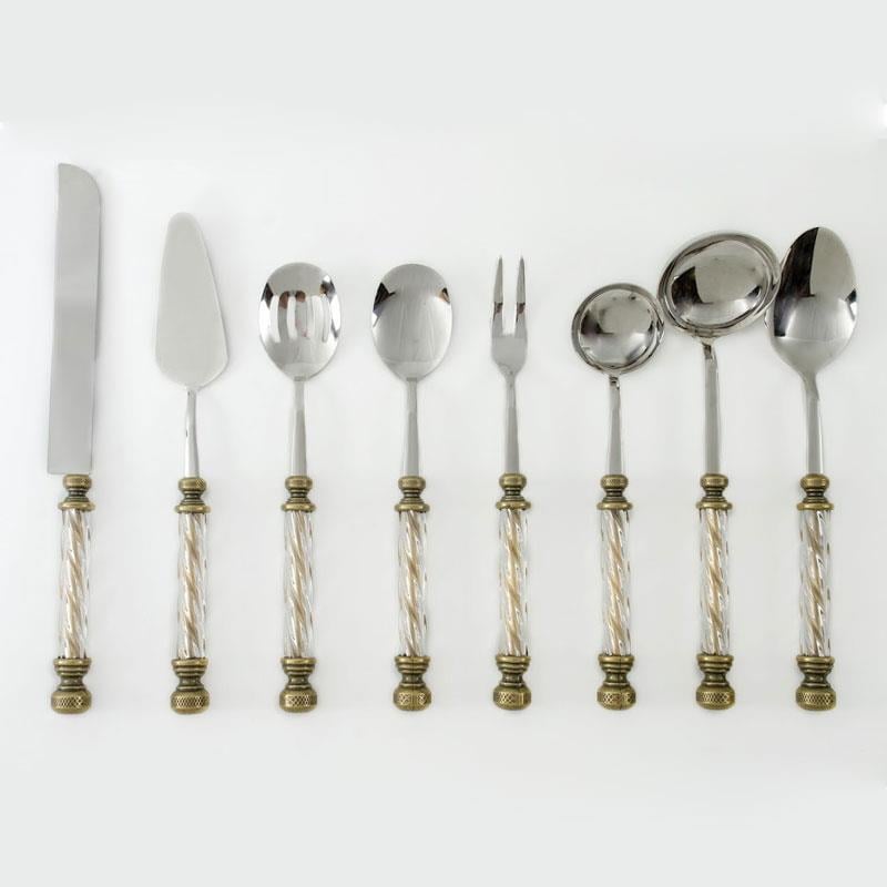 Kristal 8 Parça Servis Seti Antik - Çamlıca Home