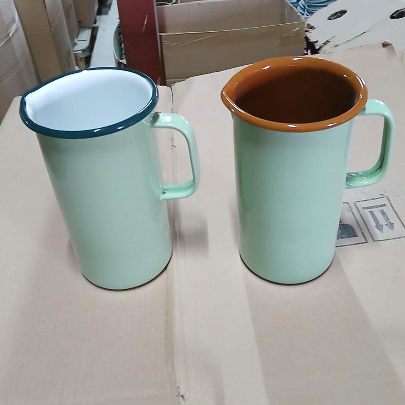 Kulplu Sürahi Yeşil 1600 ml - Emayeci