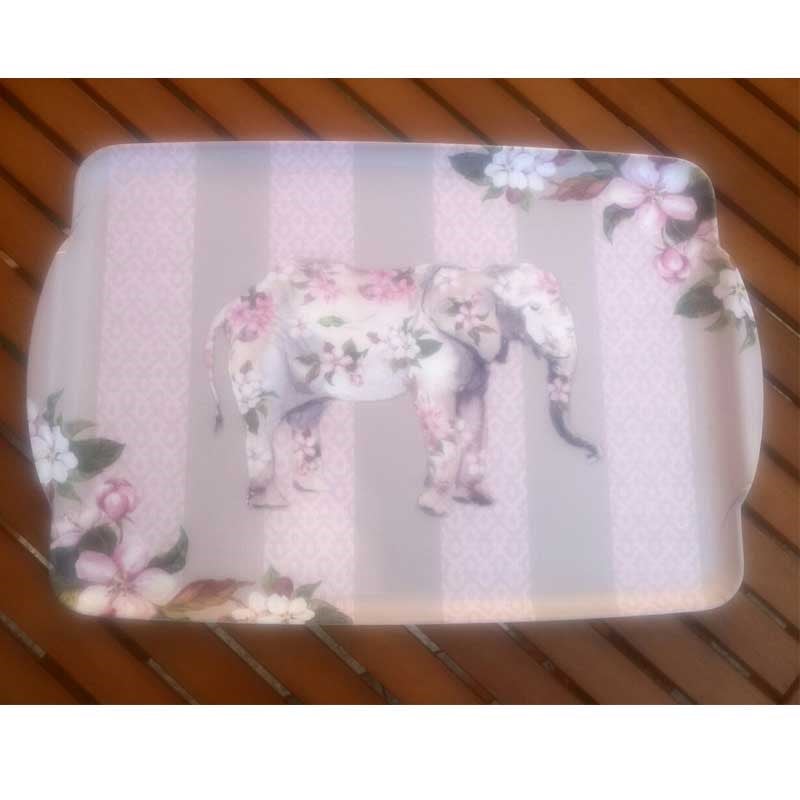 Lovely Elephant Melamin Tepsi - Royelia