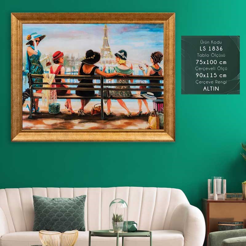 LS 1836 Çerçeveli Tablo - Kare Home