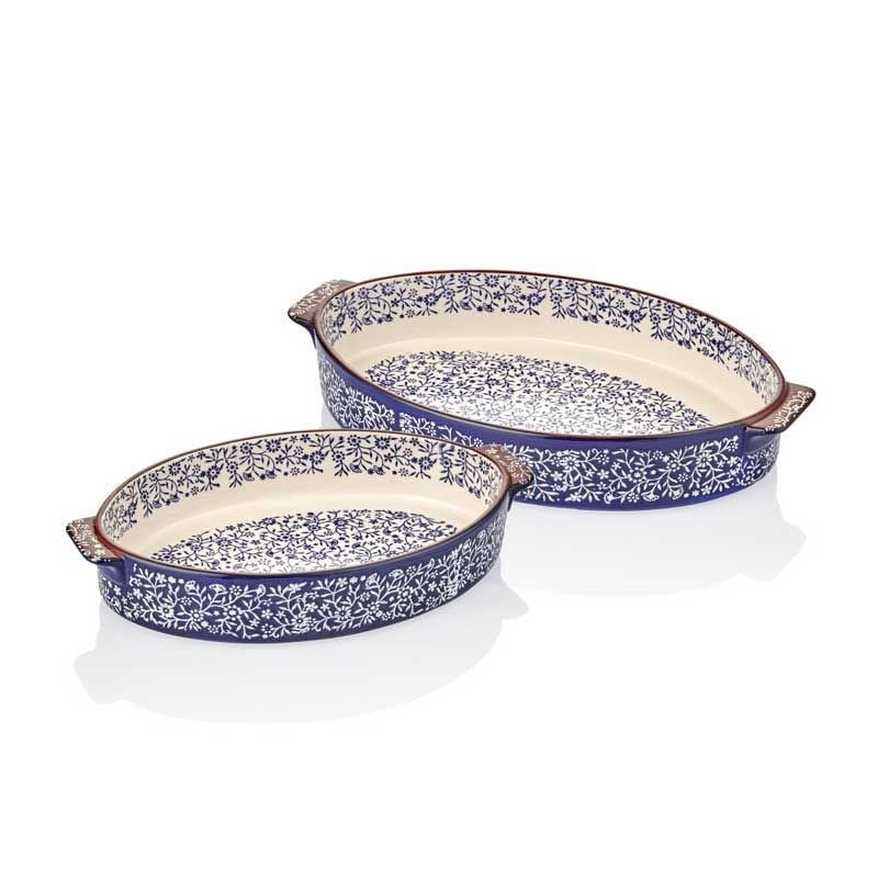 Mavi 2li Oval Fırın Kabı