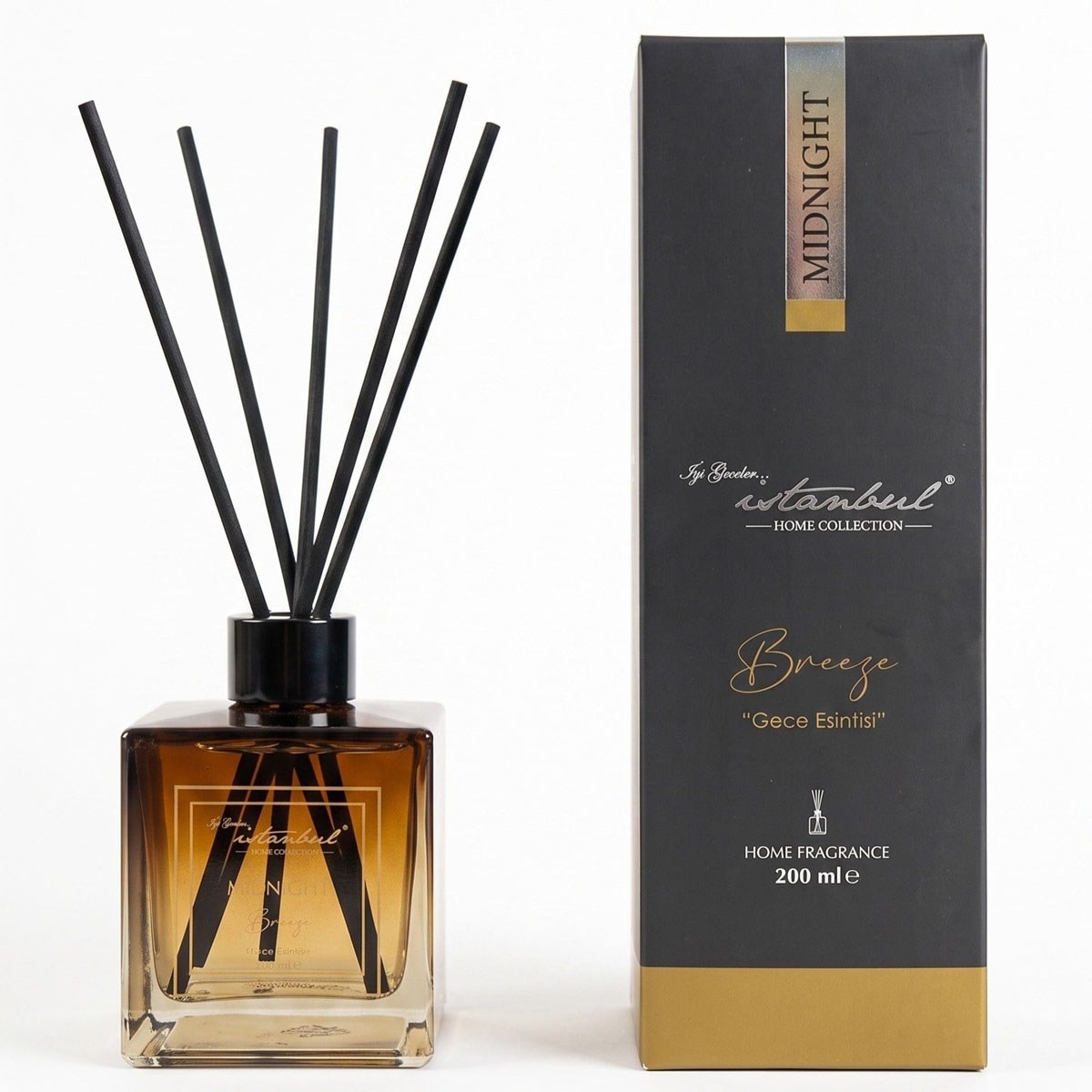 Midnight Bambu Çubuklu Oda Kokusu 200 ml - Breeze - İyi Geceler İstanbul
