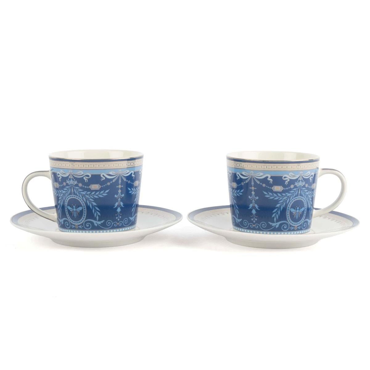 Mikasa Moor Blue Harmony 2'li Porselen Çay Fincan Seti 220cc - Çamlıca Home