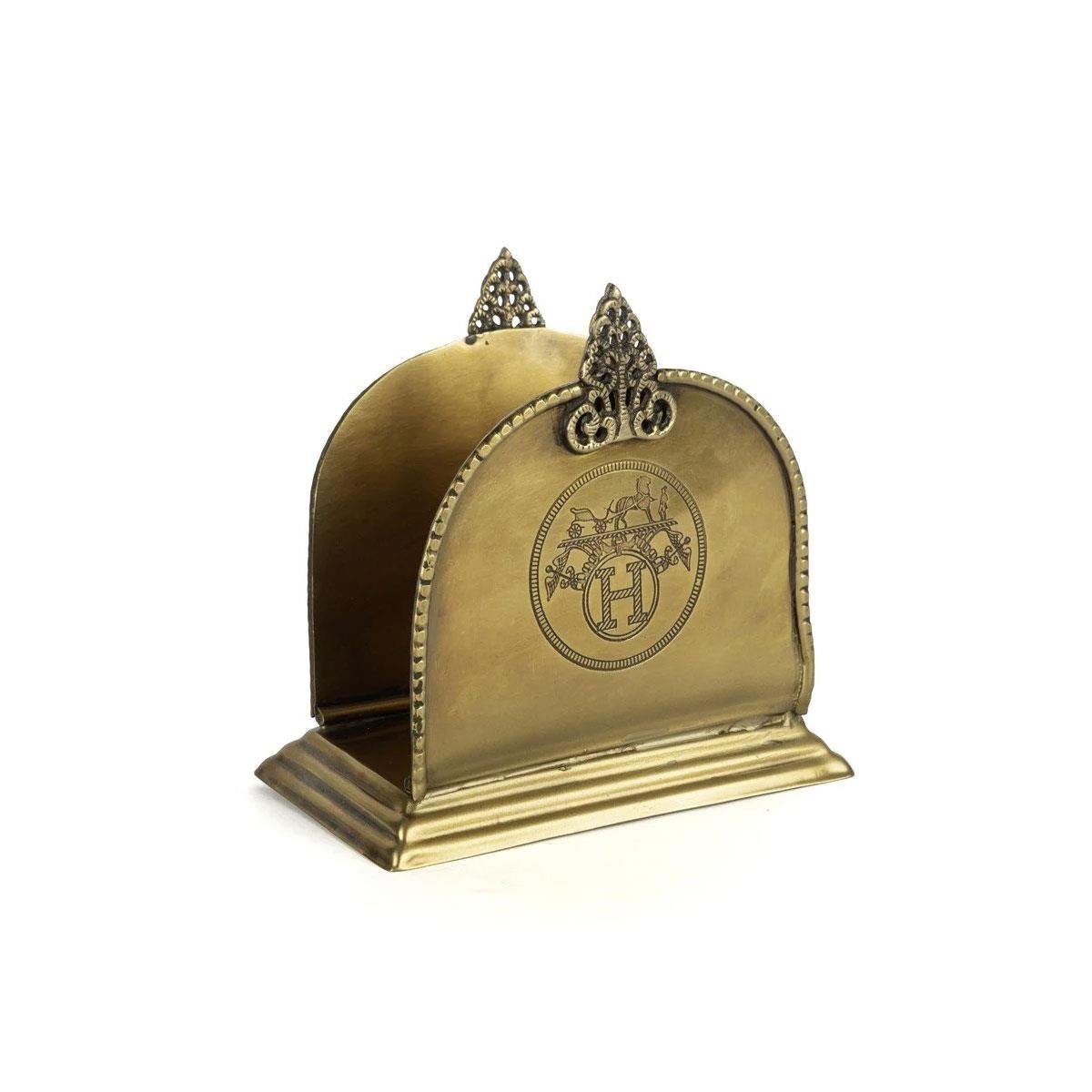 Mikasa Moor Horse serisi bakır antik kaplama 13x14 cm lüks peçetelik - Çamlıca Home