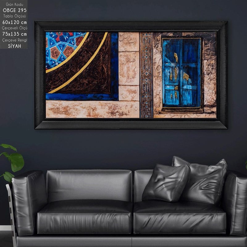 OBGE 295 Çerçeveli Tablo - Kare Home