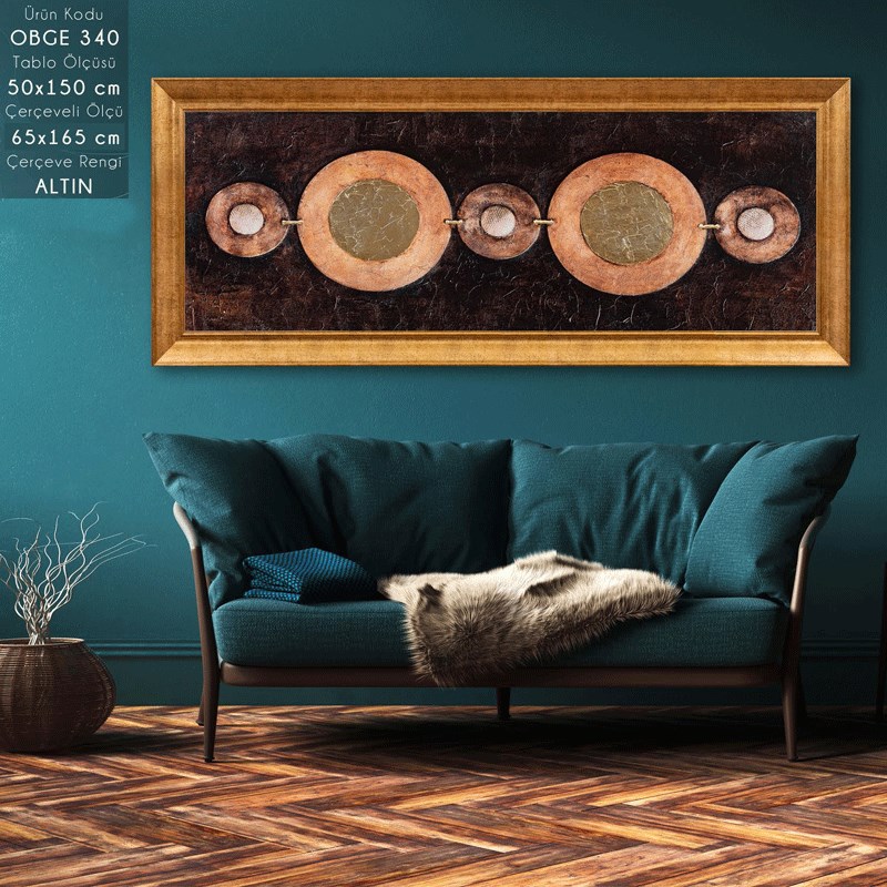 OBGE 340 Çerçeveli Tablo - Kare Home