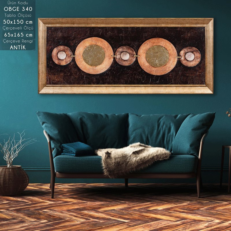 OBGE 340 Çerçeveli Tablo - Kare Home