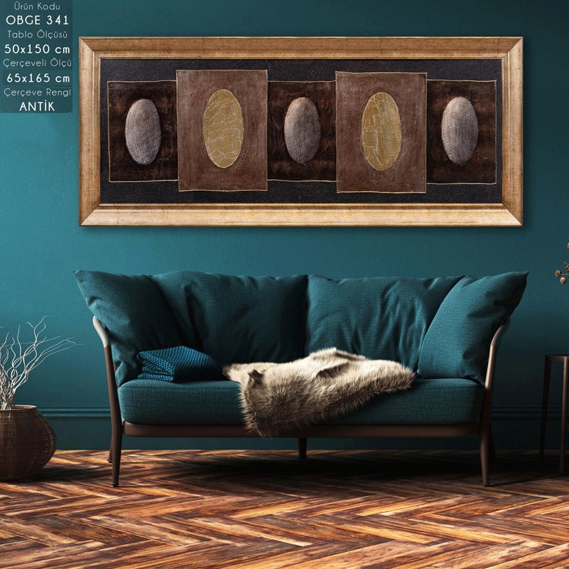 OBGE 341 Çerçeveli Tablo - Kare Home