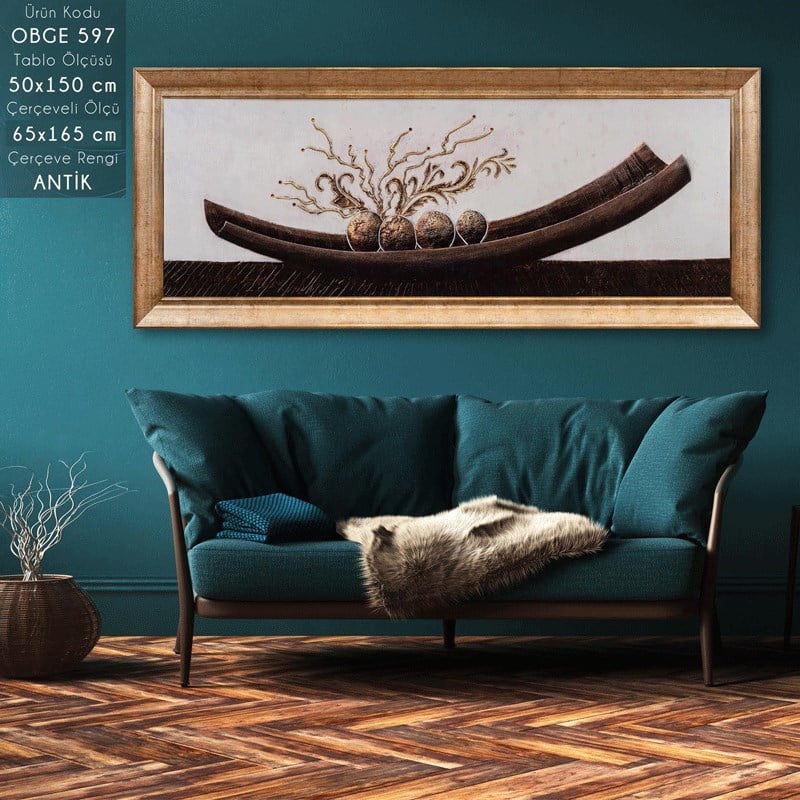 OBGE 597 Çerçeveli Tablo - Kare Home