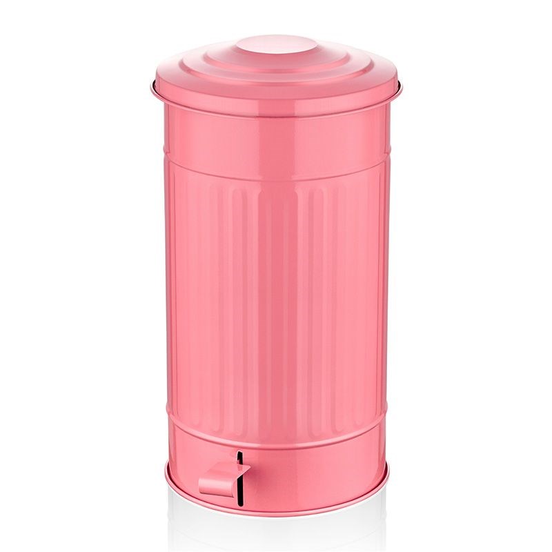Pedallı Çöp Kovası Pembe Orta