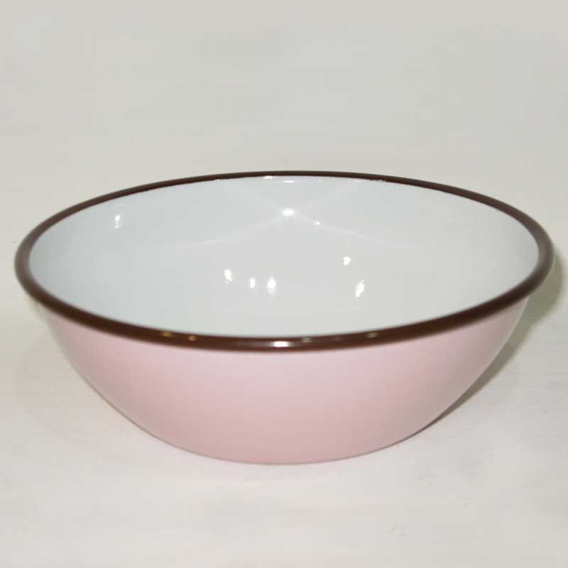 Porselen Emaye Kase 20 cm Pembe