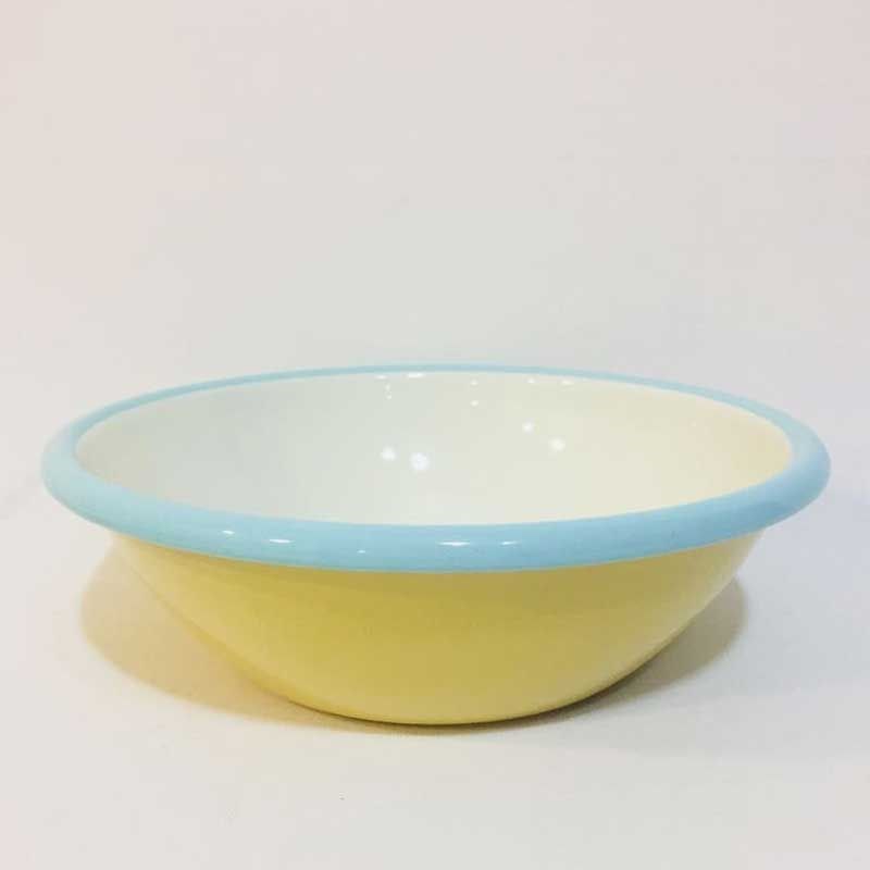 Porselen Emaye Kase 20 cm Sarı