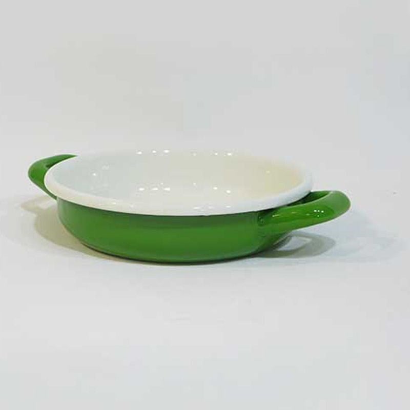 Renkli Emaye Sahan 16 cm Çimen Yeşil