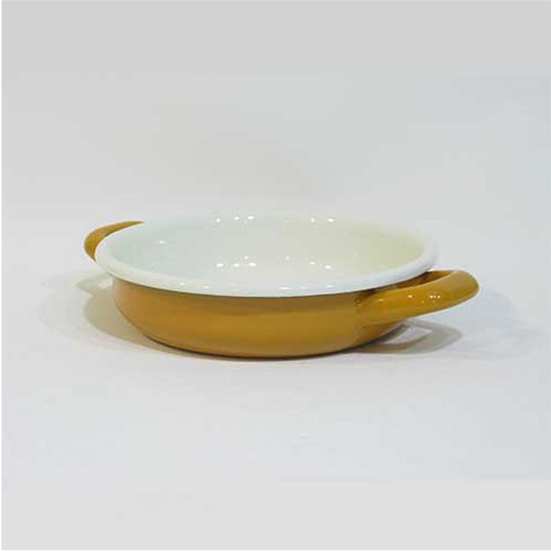 Renkli Emaye Sahan 16 cm Oksit Sarı