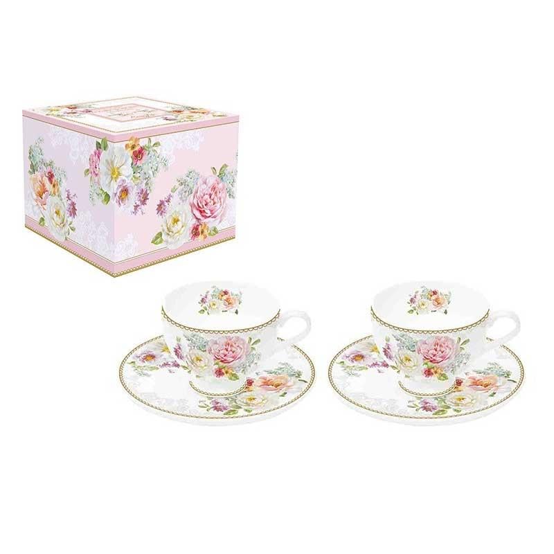 Romantic Lace 2'li Kahve Fincanı - Mondecor