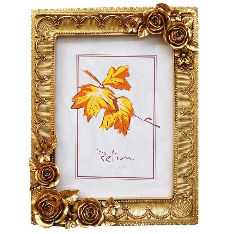 Rose Çerçeve Altın 13 x 18 cm
