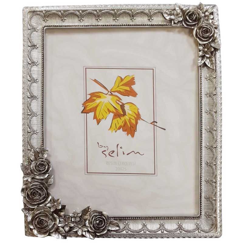 Rose Çerçeve Gümüş 20 x 25 cm