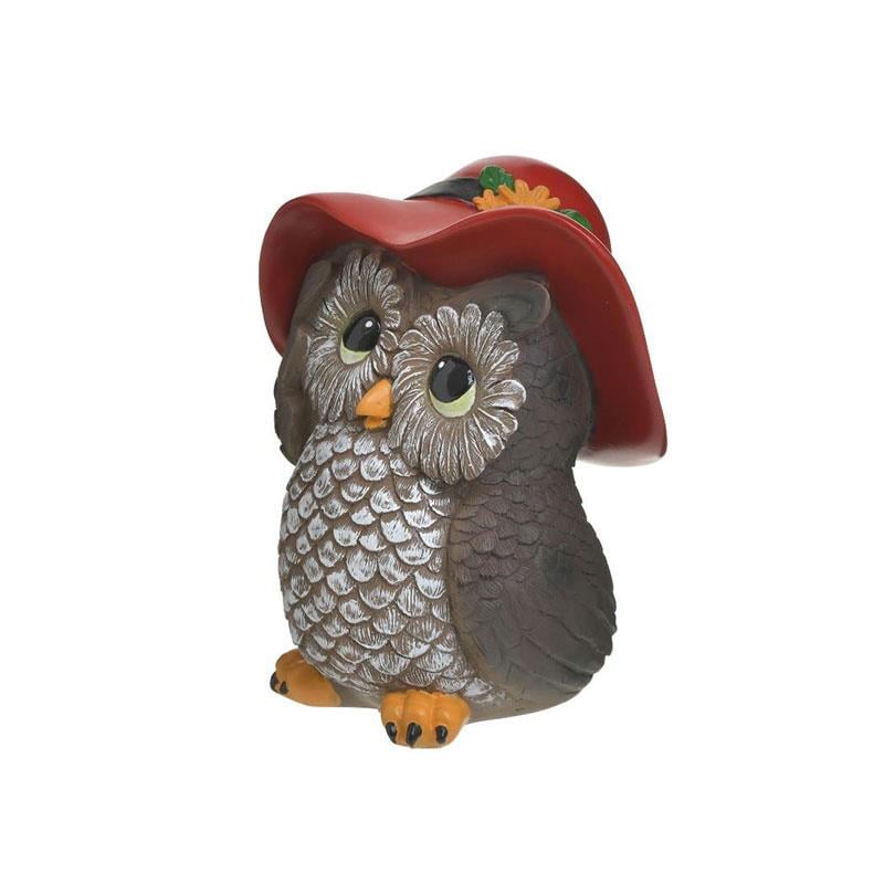 Şapkalı Baykuş Biblo 19 cm - Mondecor