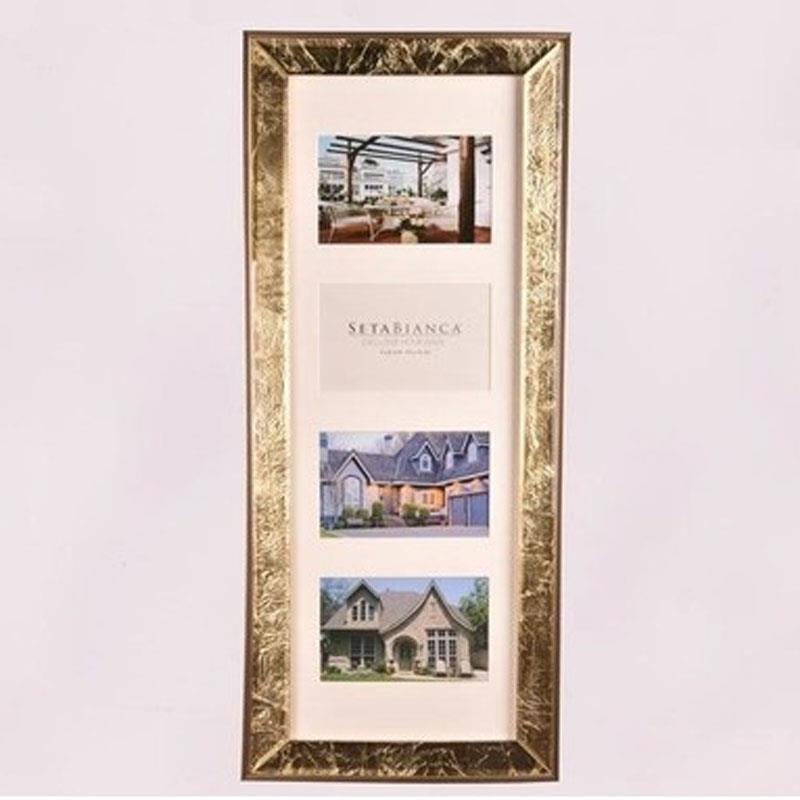 Seta Venezıa Frame Gold Foil Dikey 4'lü Çerçeve  - Seta Bianca