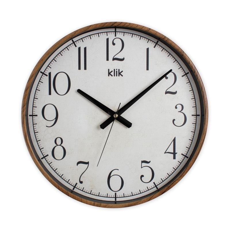 Simplex Duvar Saati Ceviz - Klik