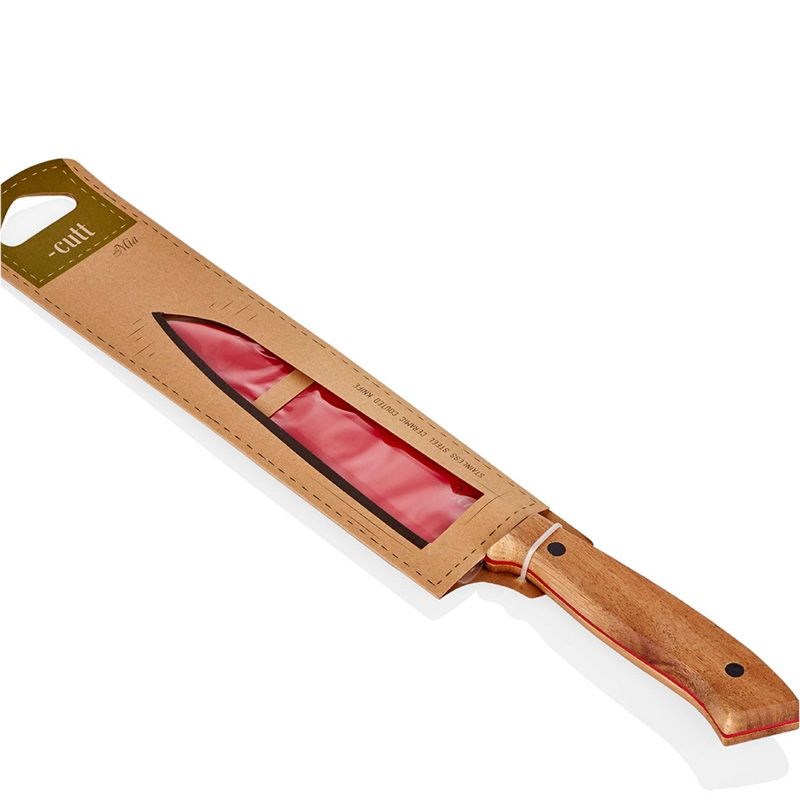 The Mia Cutt Santoku Bıçağı Kırmızı 18 cm
