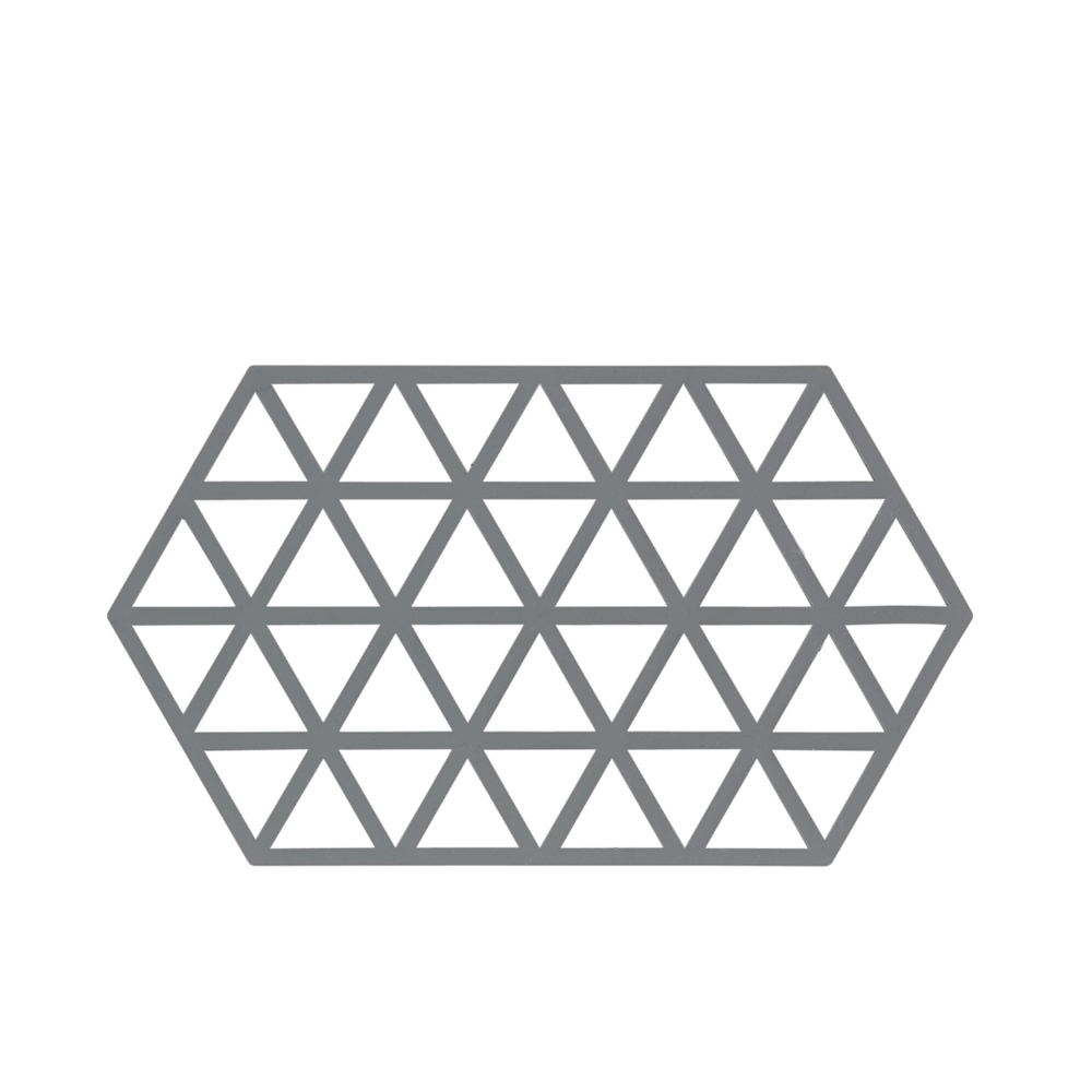 Üçgenler Silikon Altıgen Büyük Nihale Soğuk Gri 24x14x0,9 cm - Zone Denmark