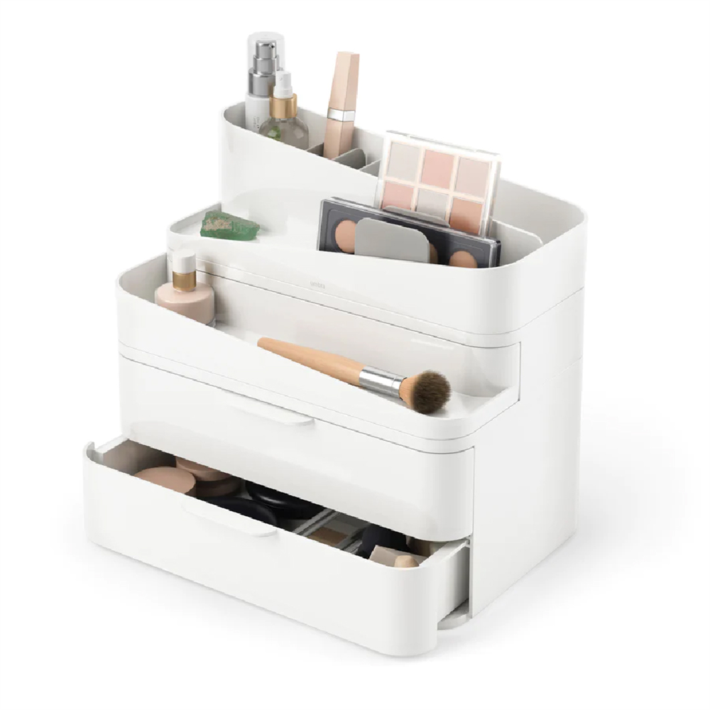 Umbra Glam Büyük Organizatör Beyaz/Gri - Umbra