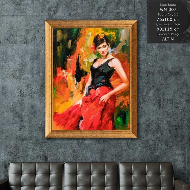 WN 007 Çerçeveli Tablo - Kare Home