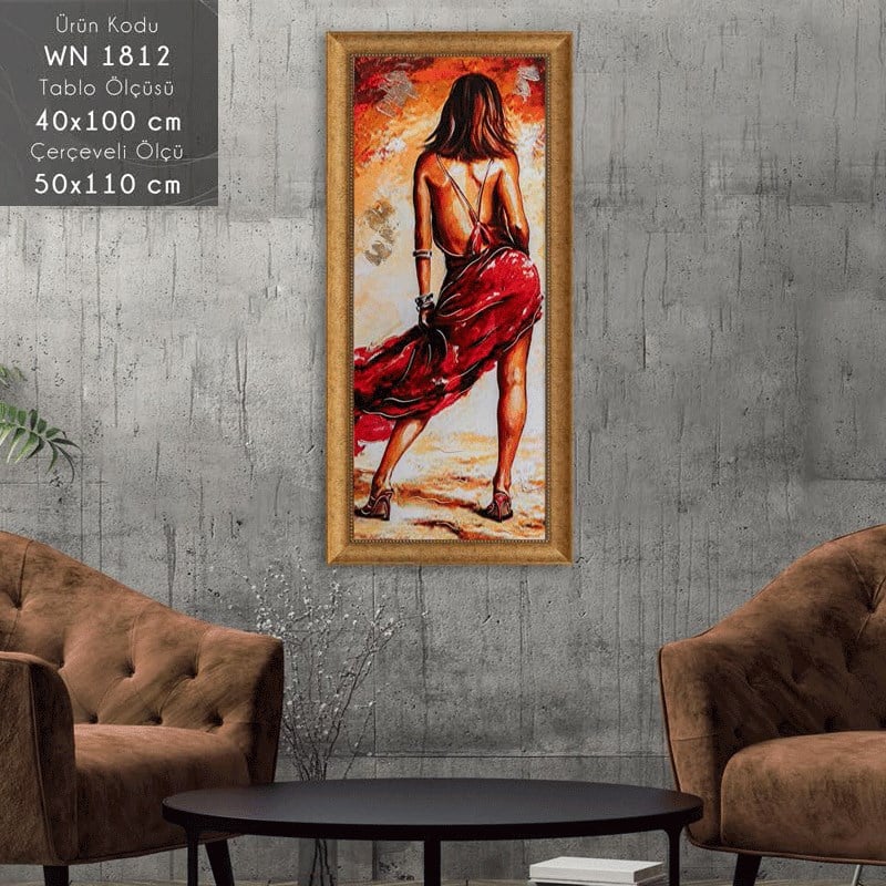 WN 1812 Çerçeveli Tablo - Kare Home