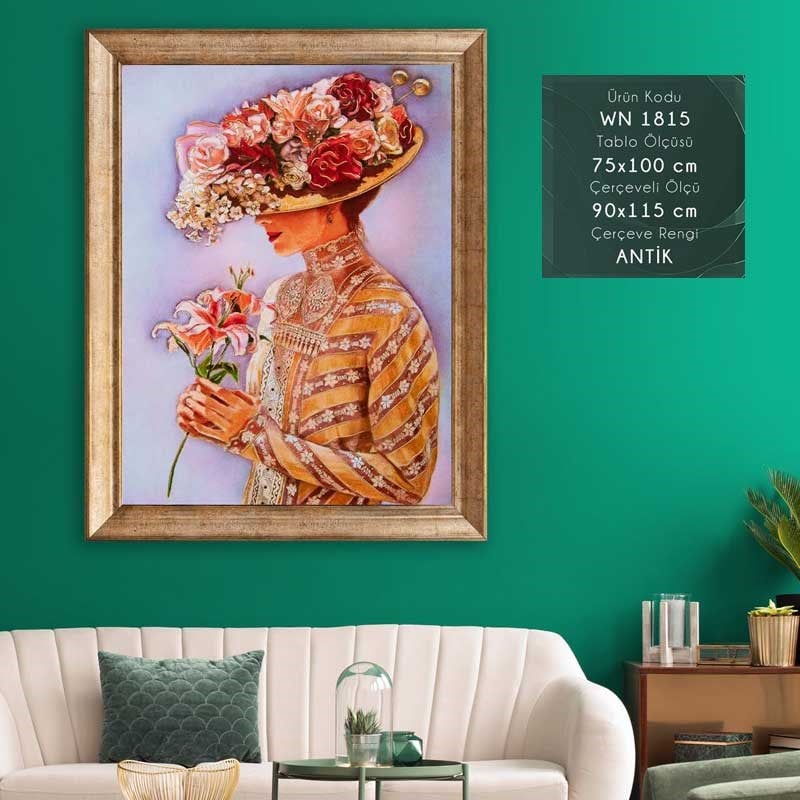 WN 1815 Çerçeveli Tablo - Kare Home