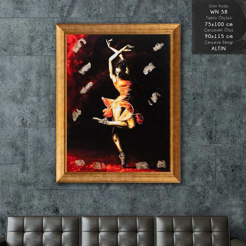 WN 58 Çerçeveli Tablo - Kare Home