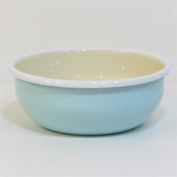Emaye Renkli Kase 14 cm Nil Mavisi