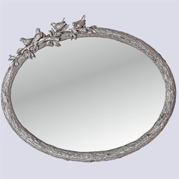 Kuş figürlü Ayna Gümüş