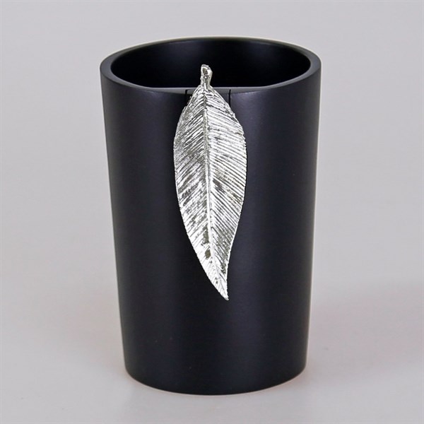 Leaf Diş Fırçalık Siyah Gümüş