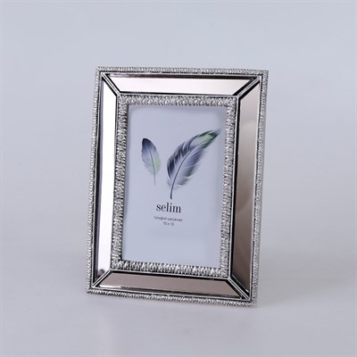 10x15 Elsira Aynalı Çerçeve Gümüş