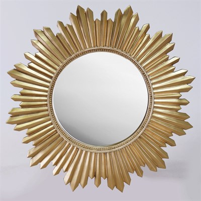 Armanda Yuvarlak Ayna Altın