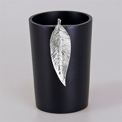Leaf Diş Fırçalık Siyah Gümüş