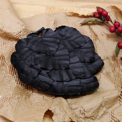 Linden dekoratif tabak siyah