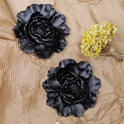 Lotus Dekoratif Çiçek Siyah