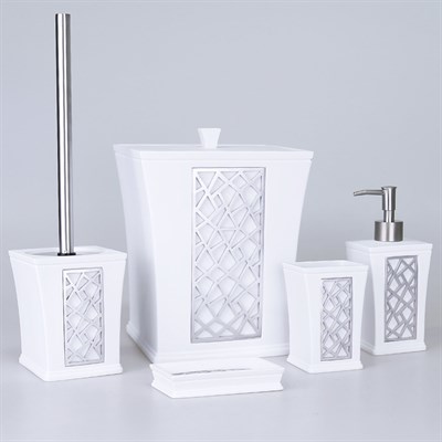 Mirage Banyo Seti Beyaz-Gümüş