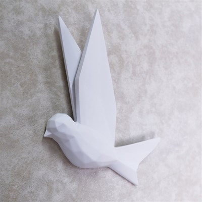 Mouette 3'lü Dekoratif Kuş Beyaz