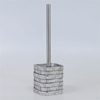 Stone 5 Parça Banyo Seti Gümüş - Selim