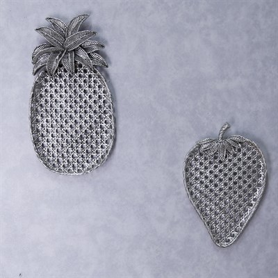 Strawberry dekoratif aksesuar gümüş