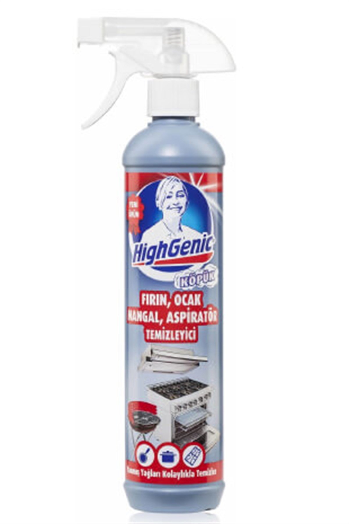 HighGenic Fırın, Ocak, Mangal, Aspiratör Temizleyici ( KÖPÜK ) 500 ml