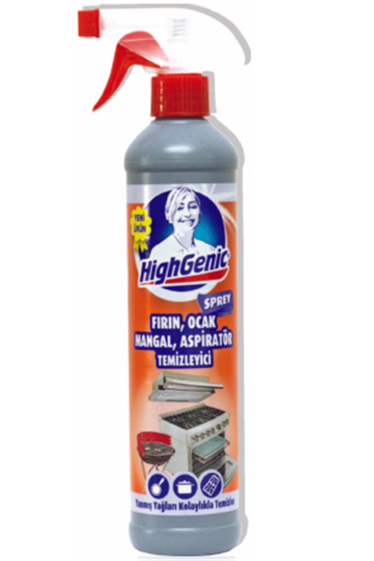 HighGenic Fırın, Ocak, Mangal, Aspiratör Temizleyici ( SPREY ) 500 ml