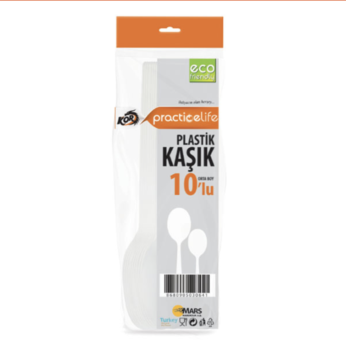 MangalPRACTICE LIFE 165MM ECO KAŞIK PS BYZ 10'LU